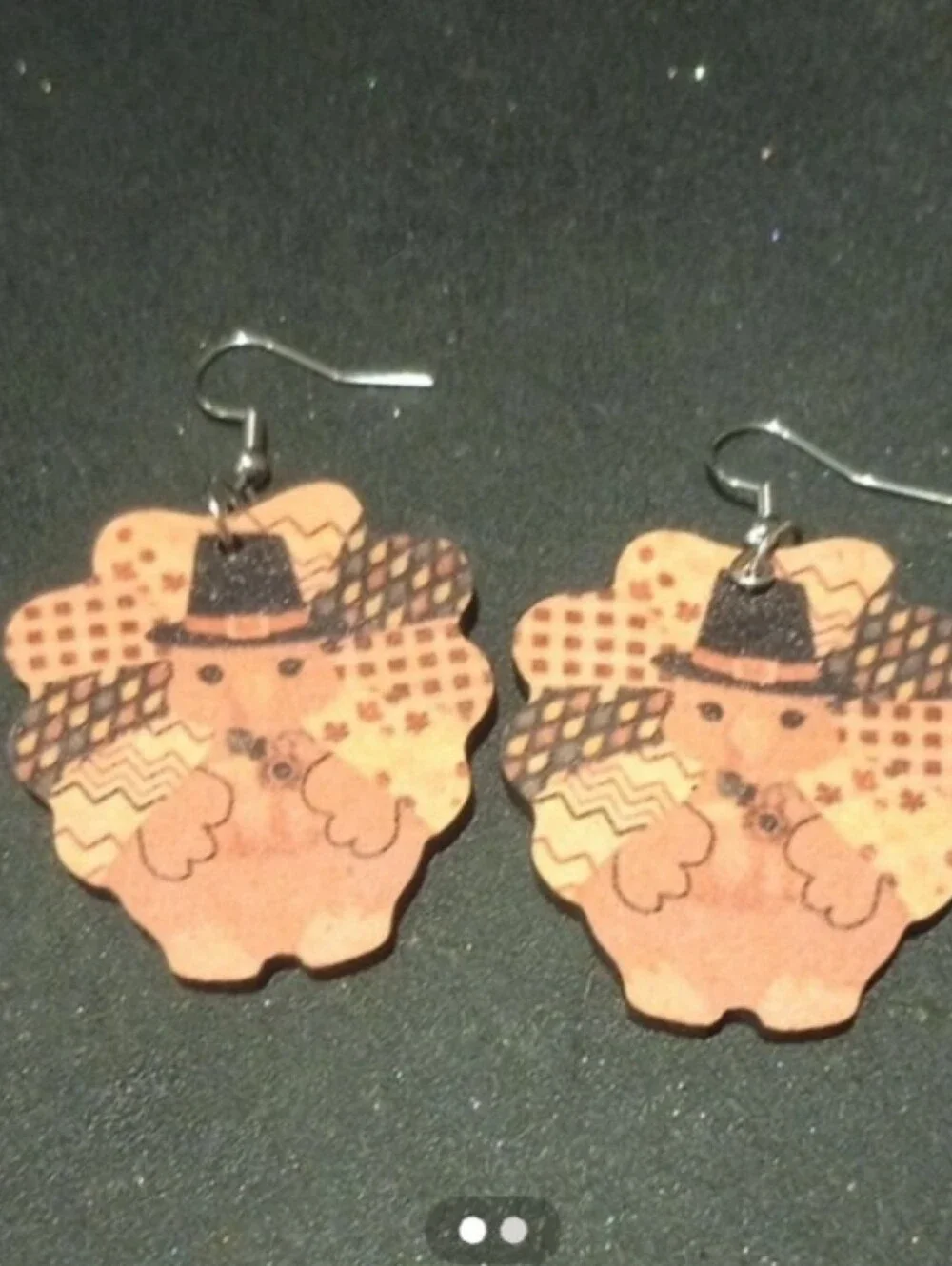 $8 Each Or Bundle 5/$20 Kids Thanksgiving Turkey Dangle Earrings